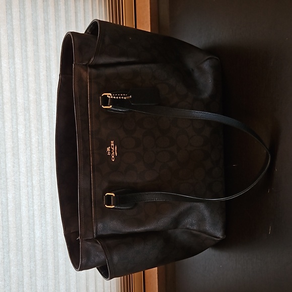 Authentic Coach Canvas Diaper Bag/Purse - Picture 1 of 9